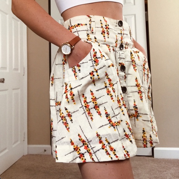 Free People cute floral skirt - Picture 1 of 8